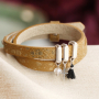 Maak een trendy armbanden collectie met Cuoio schuivers en cabochons