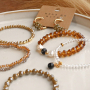 Ontwerp trendy sieraden sets met verschillende kleuren top facet kralen disc