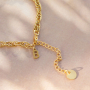 Get creative met stainless steel bedels initial