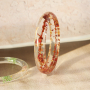 Trendy droogbloem armbanden met bijpassende haarclips