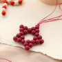 Ontwerp kersthangers met acyrl kralen