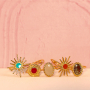 Inspiratie tijd met roestvrij stalen ringen met enamel