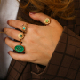Inspiratie tijd met roestvrij stalen ringen met enamel