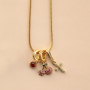 Ontwerp trendy sieraden met brass TQ metaal bedels en sloten