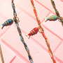 Mix & match met ketting met facet kralen en hartjes oorbellen