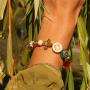 Sieraden maken met acryl kralen in najaarskleuren