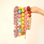Statement kettingen maken met acryl kralen met waxkoord