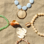 Nieuwe schelp bedels voor je zomercollectie